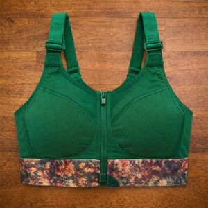 SHEFIT Ultimate Sports Bra Green Floral Band 1 Luxe High Impact NWOT